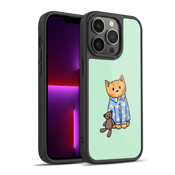 Beth Wilson Doodle Cats 2 Bedtime Pyjama Gel Armour Case For Apple iPhone 13 Pro