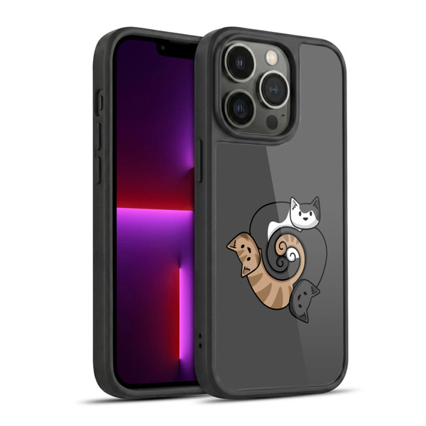 Beth Wilson Doodle Cats 2 Three Triskelion Gel Armour Case For Apple iPhone 13 Pro