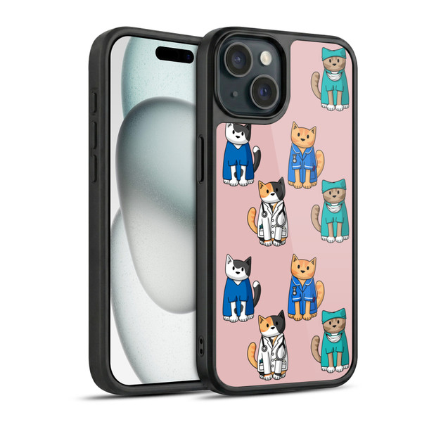 Beth Wilson Doodle Cats 2 Professionals Gel Armour Case For Apple iPhone 15