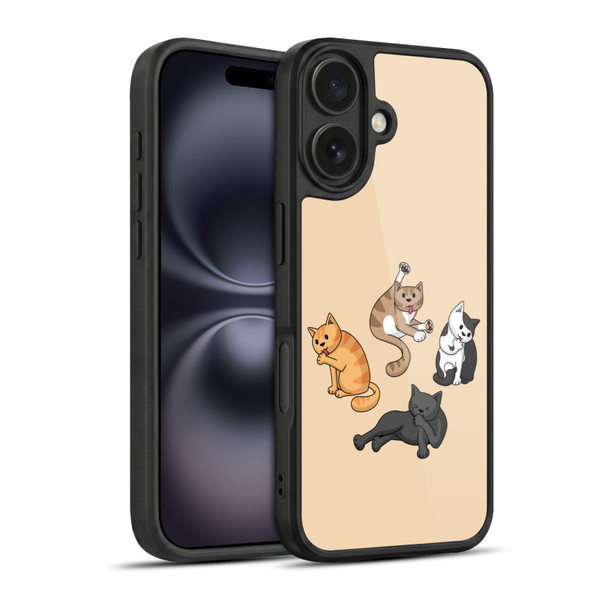 Beth Wilson Doodle Cats 2 Washing Time Gel Armour Case For Apple iPhone 16