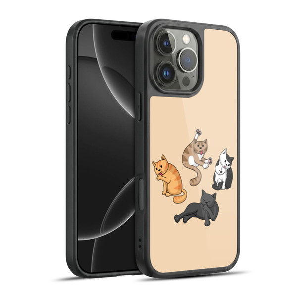 Beth Wilson Doodle Cats 2 Washing Time Gel Armour Case For Apple iPhone 16 Pro Max