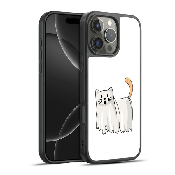 Beth Wilson Doodle Cats 2 Halloween Ghost Gel Armour Case For Apple iPhone 16 Pro Max