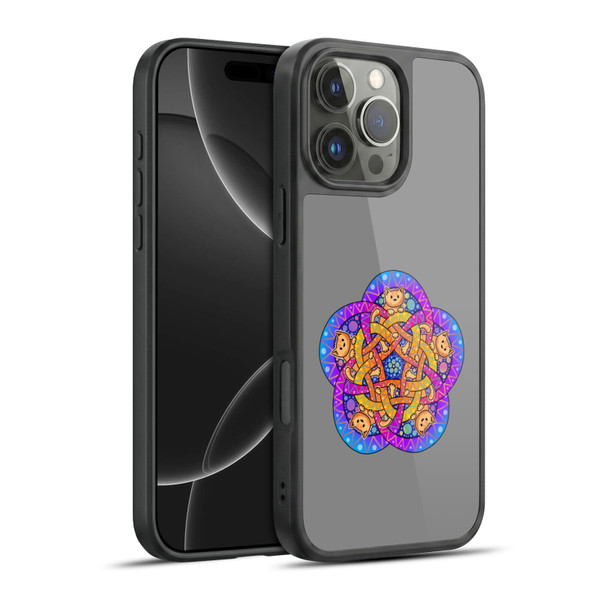 Beth Wilson Doodle Cats 2 Ginger Celtic Knot Gel Armour Case For Apple iPhone 16 Pro Max
