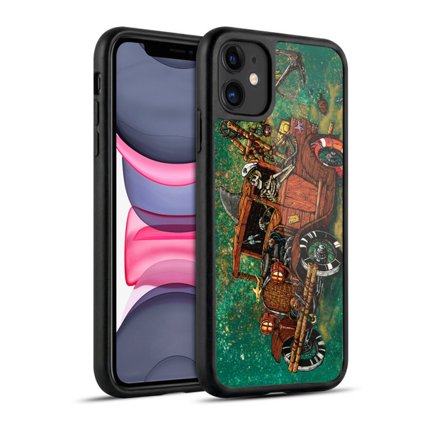 David Lozeau Skeleton Grunge Tiki Towing Gel Armour Case For Apple iPhone 11