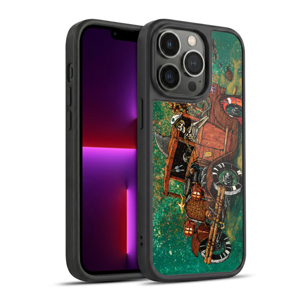 David Lozeau Skeleton Grunge Tiki Towing Gel Armour Case For Apple iPhone 13 Pro