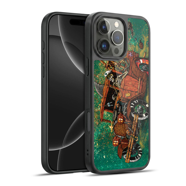 David Lozeau Skeleton Grunge Tiki Towing Gel Armour Case For Apple iPhone 16 Pro Max