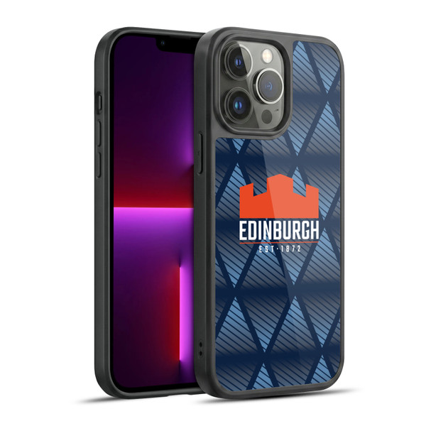 Edinburgh Rugby Graphics Pattern Gel Armour Case For Apple iPhone 13 Pro Max