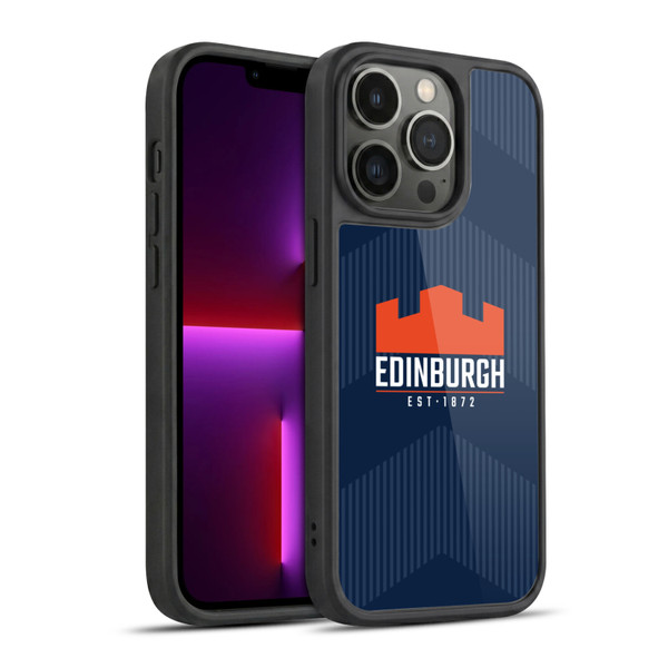 Edinburgh Rugby Graphics Lines Gel Armour Case For Apple iPhone 13 Pro