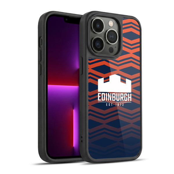 Edinburgh Rugby Graphics Pattern Gradient Gel Armour Case For Apple iPhone 13 Pro