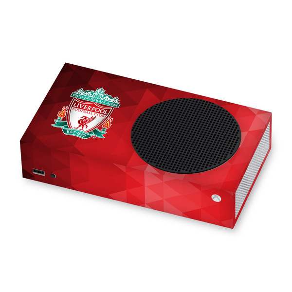 Liverpool Football Club Art Crest Red Geometric Vinyl Sticker Skin Decal Cover for Microsoft Xbox Series S Console