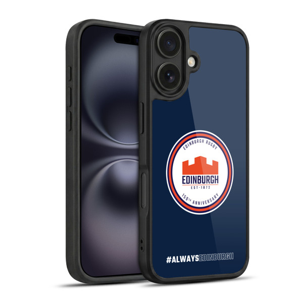 Edinburgh Rugby Graphics 150th Logo Gel Armour Case For Apple iPhone 16