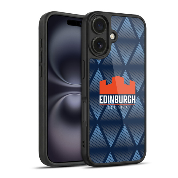 Edinburgh Rugby Graphics Pattern Gel Armour Case For Apple iPhone 16