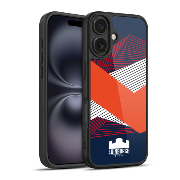 Edinburgh Rugby Graphics Shapes Gel Armour Case For Apple iPhone 16