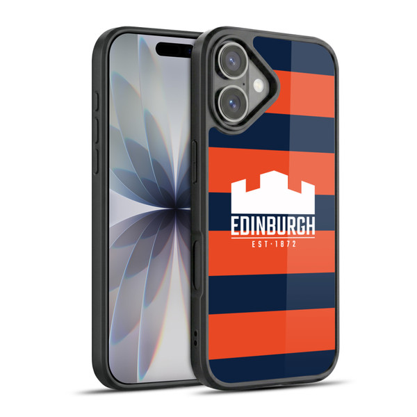 Edinburgh Rugby Graphics Stripes Gel Armour Case For Apple iPhone 17