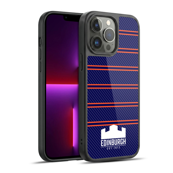 Edinburgh Rugby Logo 2 Stripes Gel Armour Case For Apple iPhone 13 Pro Max