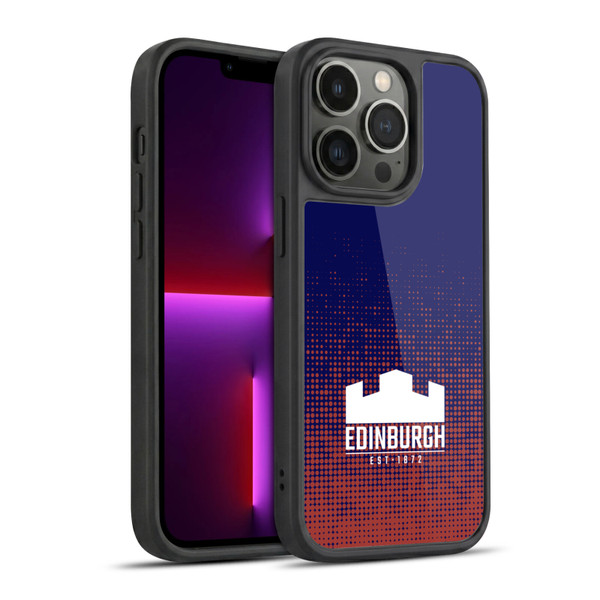 Edinburgh Rugby Logo 2 Halftone Gel Armour Case For Apple iPhone 13 Pro