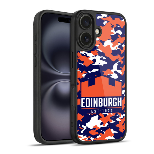 Edinburgh Rugby Logo 2 Camouflage Gel Armour Case For Apple iPhone 16