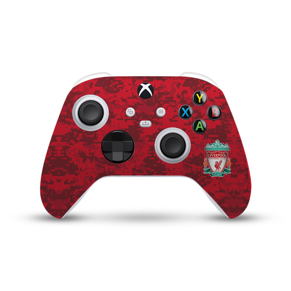 Liverpool Football Club Art Crest Red Camouflage Vinyl Sticker Skin Decal Cover for Microsoft Xbox Series X / Series S Controller