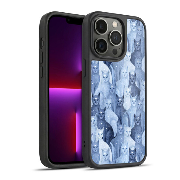 Episodic Drawing Pattern Cats Gel Armour Case For Apple iPhone 13 Pro