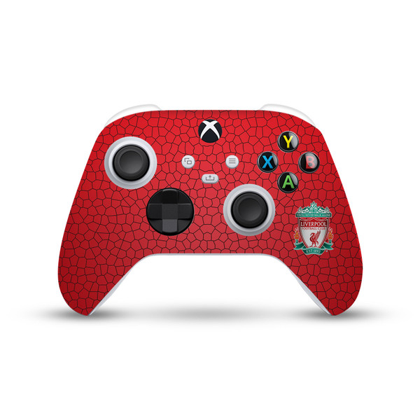 Liverpool Football Club Art Crest Red Mosaic Vinyl Sticker Skin Decal Cover for Microsoft Xbox Series X / Series S Controller
