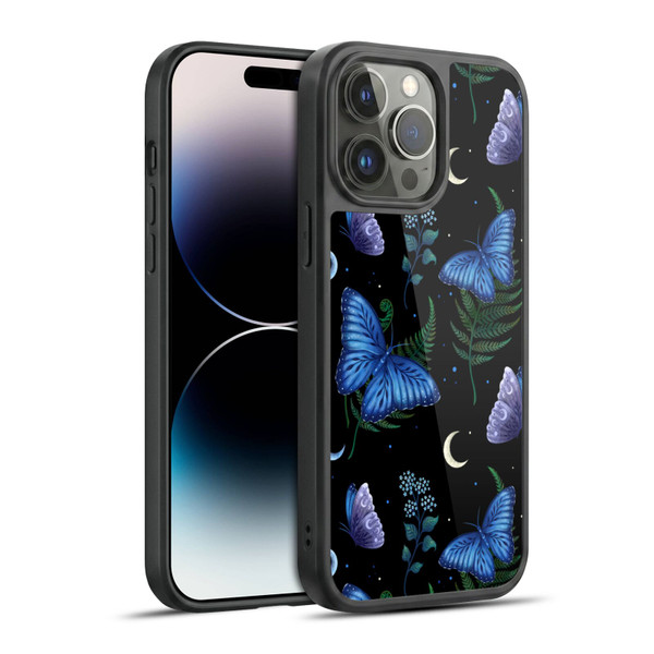 Episodic Drawing Pattern Blue Morpho Butterfly Gel Armour Case For Apple iPhone 14 Pro Max