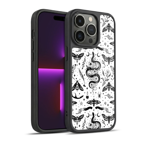Episodic Drawing Pattern Flash Tattoo Gel Armour Case For Apple iPhone 14 Pro