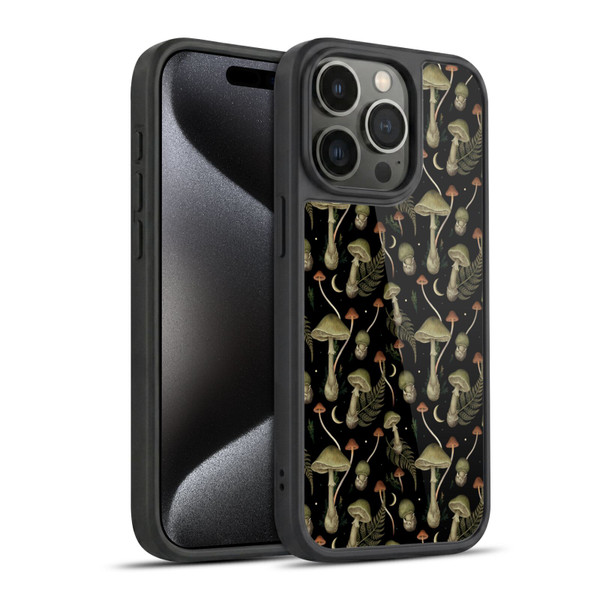 Episodic Drawing Pattern Death Cap Gel Armour Case For Apple iPhone 15 Pro