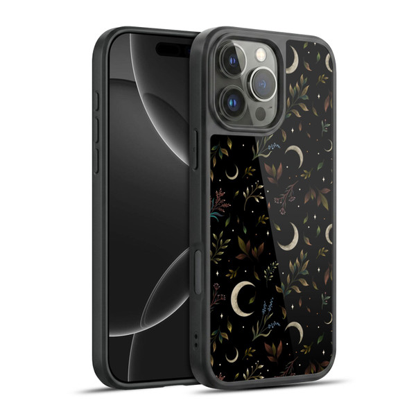 Episodic Drawing Pattern Crescent Moon Gel Armour Case For Apple iPhone 16 Pro Max