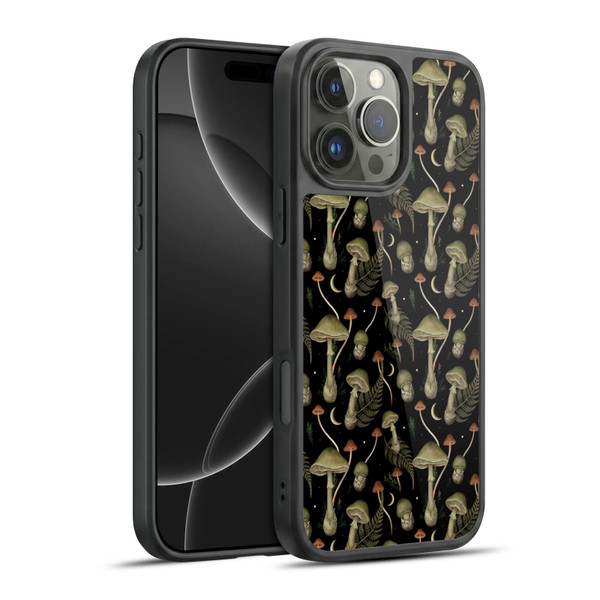 Episodic Drawing Pattern Death Cap Gel Armour Case For Apple iPhone 16 Pro Max