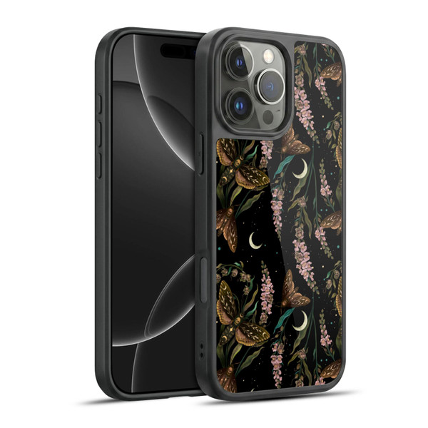 Episodic Drawing Pattern Death Head Pattern Gel Armour Case For Apple iPhone 16 Pro Max