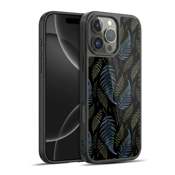 Episodic Drawing Pattern Leaves Gel Armour Case For Apple iPhone 16 Pro Max
