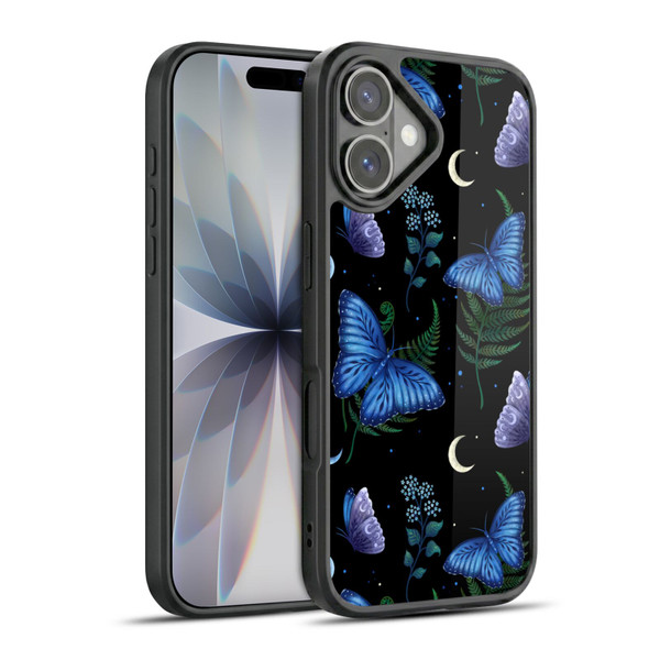 Episodic Drawing Pattern Blue Morpho Butterfly Gel Armour Case For Apple iPhone 17