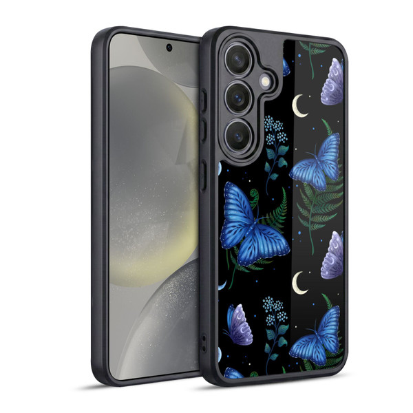 Episodic Drawing Pattern Blue Morpho Butterfly Gel Armour Case For Samsung Galaxy S24 5G