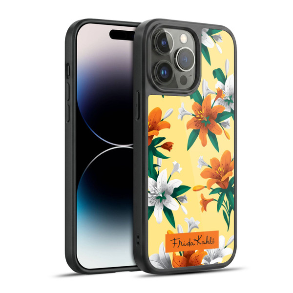 Frida Kahlo Flowers Orange Lilies Gel Armour Case For Apple iPhone 14 Pro Max