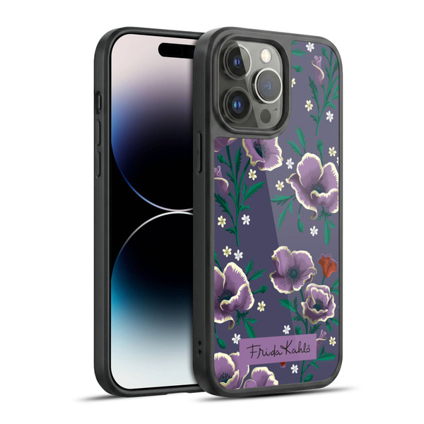 Frida Kahlo Flowers Purple Gel Armour Case For Apple iPhone 14 Pro Max