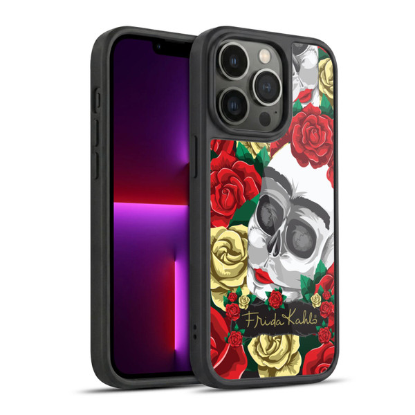 Frida Kahlo Roses Pair Skull Gel Armour Case For Apple iPhone 13 Pro