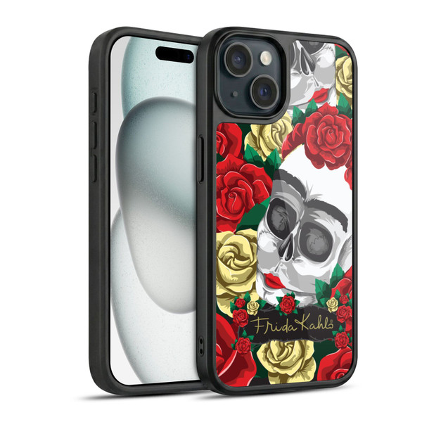 Frida Kahlo Roses Pair Skull Gel Armour Case For Apple iPhone 15