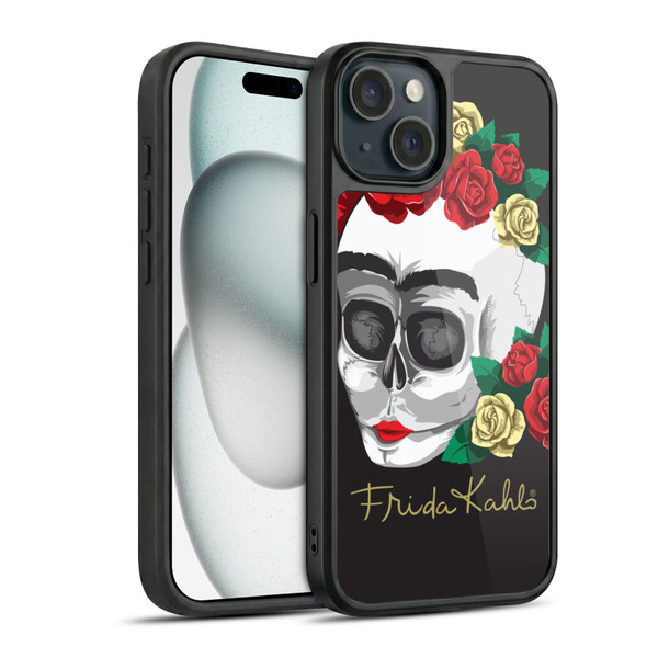 Frida Kahlo Roses Skull Gel Armour Case For Apple iPhone 15