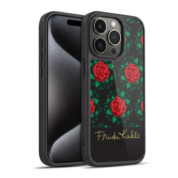 Frida Kahlo Roses Leafy Gel Armour Case For Apple iPhone 15 Pro
