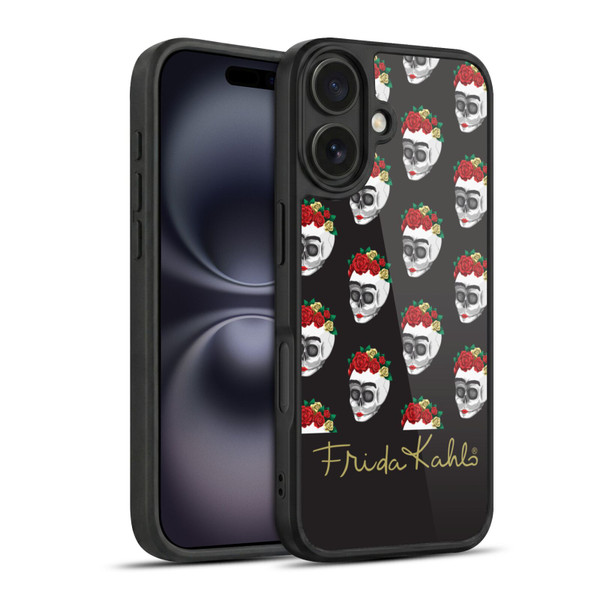 Frida Kahlo Roses Skull Pattern Gel Armour Case For Apple iPhone 16
