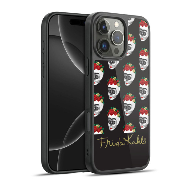 Frida Kahlo Roses Skull Pattern Gel Armour Case For Apple iPhone 16 Pro Max