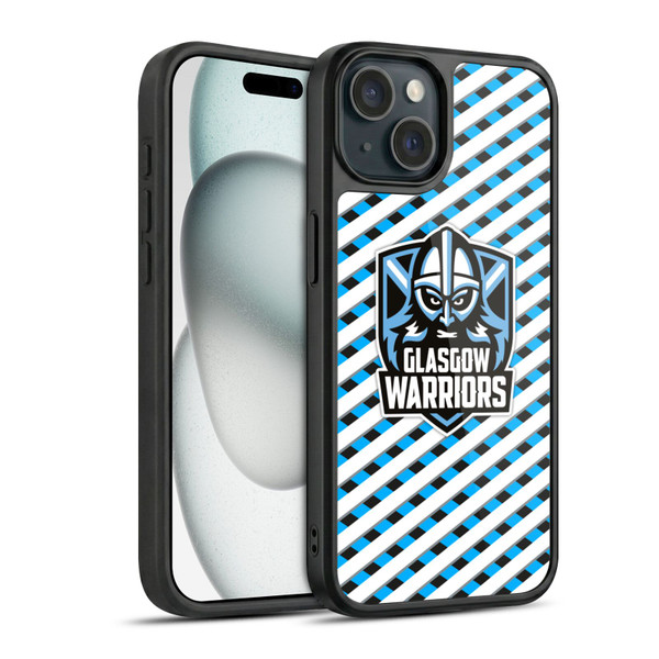 Glasgow Warriors Graphics Stripes Gel Armour Case For Apple iPhone 15