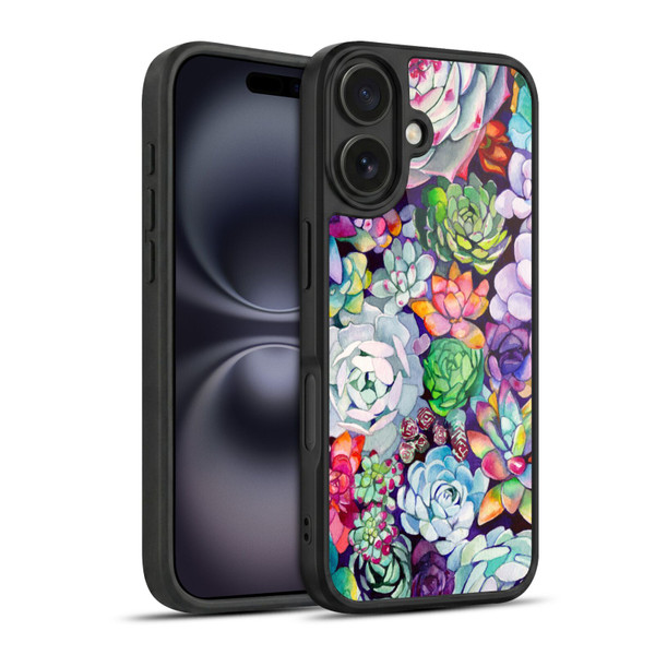 Mai Autumn Floral Garden Succulent Gel Armour Case For Apple iPhone 16