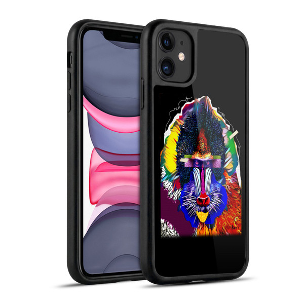 Michel Keck Animal Collage Baboon Gel Armour Case For Apple iPhone 11