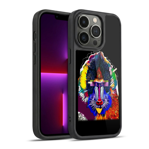 Michel Keck Animal Collage Baboon Gel Armour Case For Apple iPhone 13 Pro