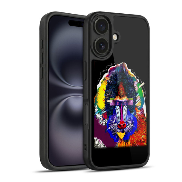 Michel Keck Animal Collage Baboon Gel Armour Case For Apple iPhone 16