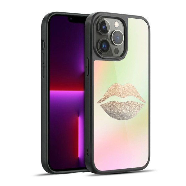 Monika Strigel Dreamland Gold Lips Gel Armour Case For Apple iPhone 13 Pro Max