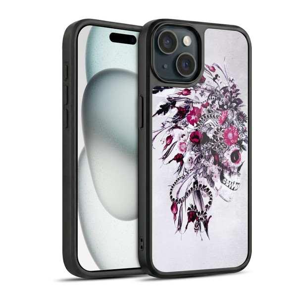Riza Peker Skulls 6 Red Gel Armour Case For Apple iPhone 15