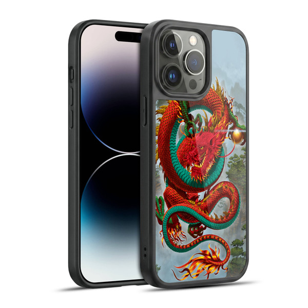 Vincent Hie Graphics Good Fortune Dragon Gel Armour Case For Apple iPhone 14 Pro Max