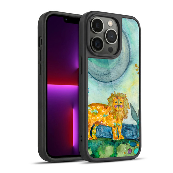 Wyanne Animals 2 Painted Lion Gel Armour Case For Apple iPhone 13 Pro